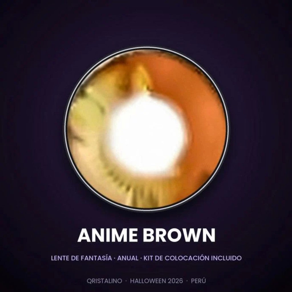 ANIME BROWN — lente de contacto