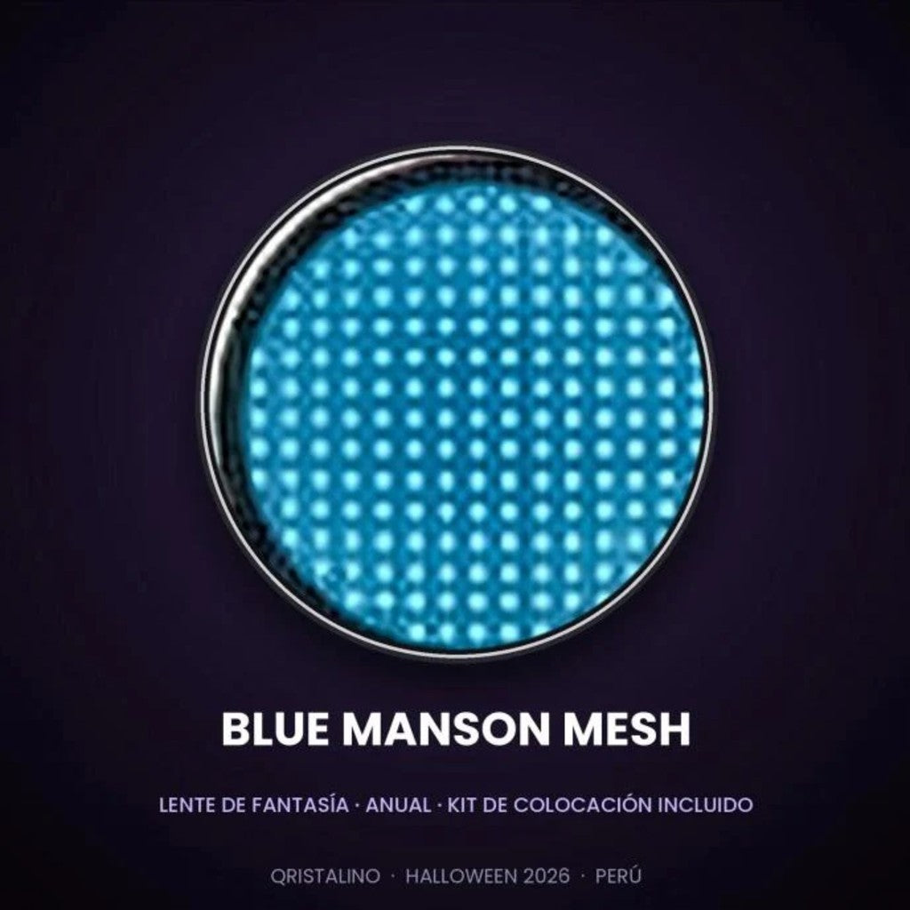 BLUE MANSON MESH — lente de contacto