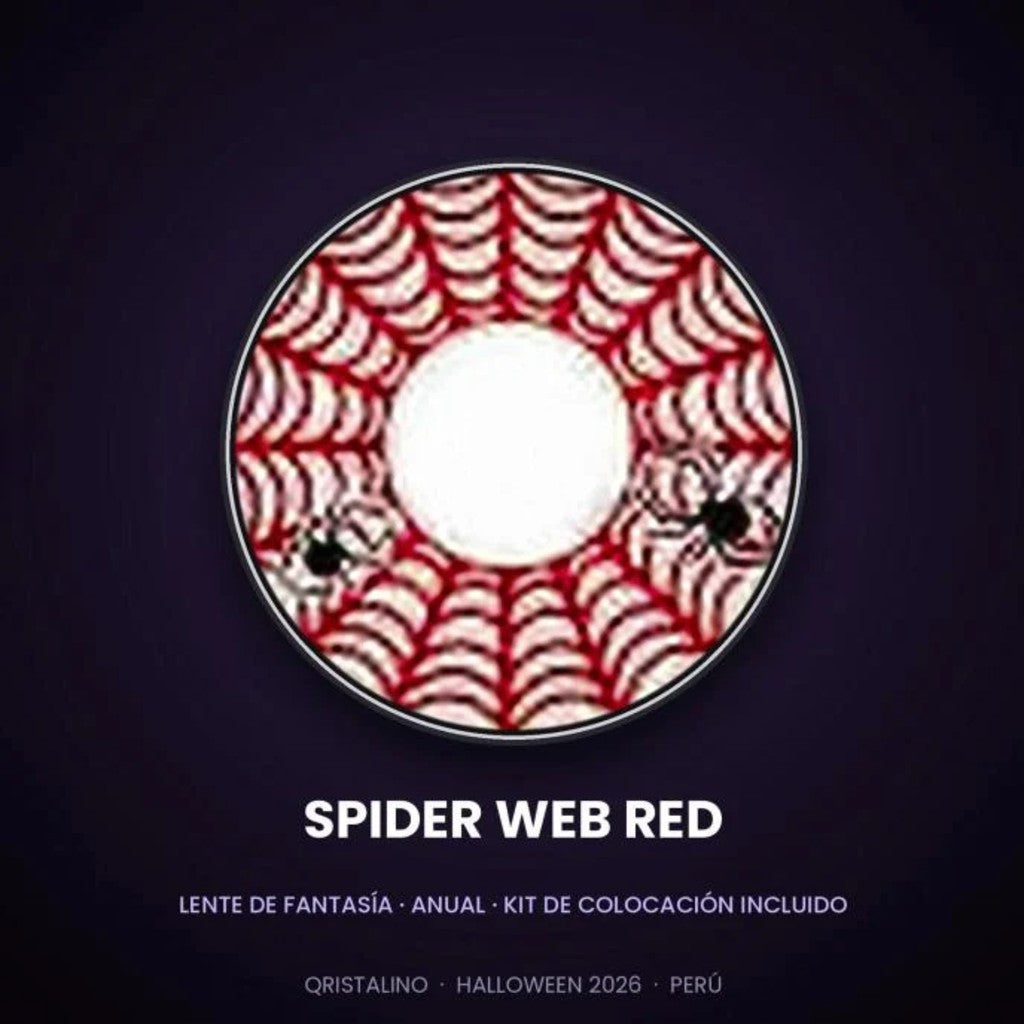 SPIDER WEB RED — lente de contacto