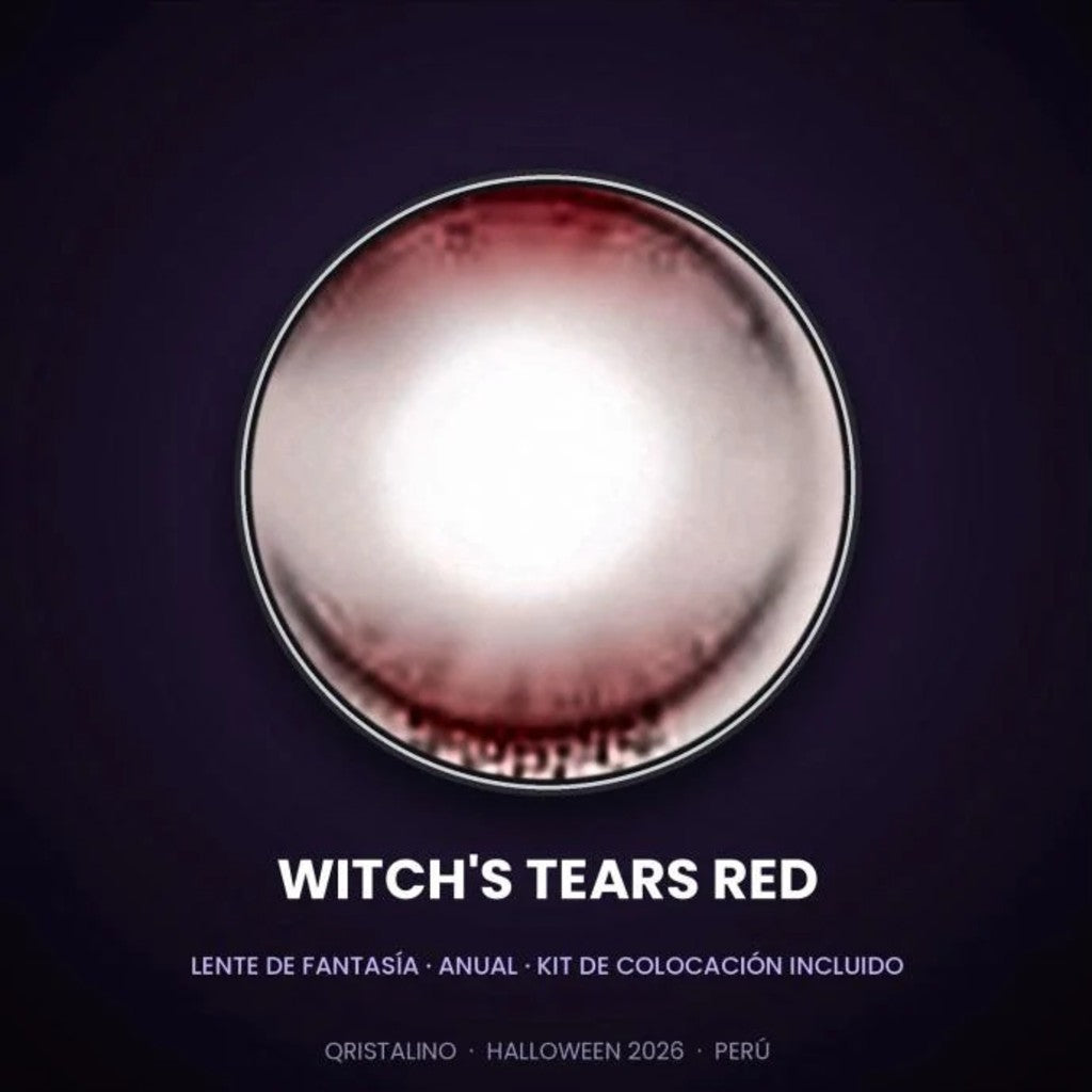 WITCH'S TEARS RED — lente de contacto